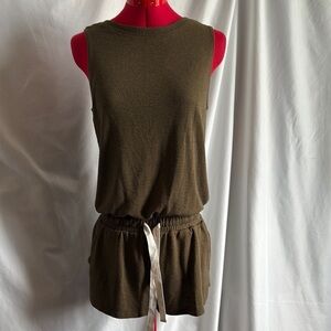 Wilfred Olive Green Sleeveless Romper XS282